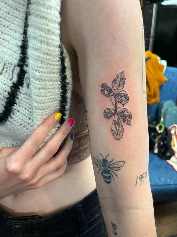 Tattoo tagged with: flower, tree, small, single needle, inner arm, cactus,  tiny, palm tree, pine tree, ifttt, little, nature, poonkaros, medium size |  inked-app.com